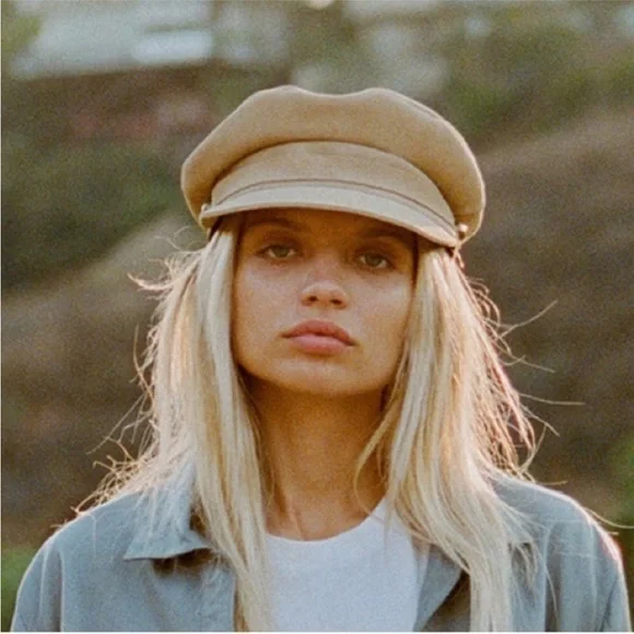 Lack Of Color Lola Suede Taupe Hat. NWT! Sz L 59, XL (61